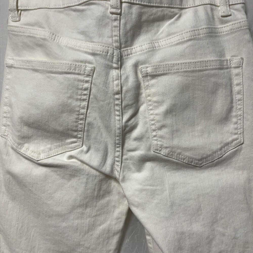 We the Free Womens Cutwork High Rise Cigarette Jeans White size 26 - Picture 8 of 10
